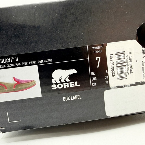 Sorel Tremblant II Slipper Womens Size 7 Moc Suede Stone Pink NL3038-052 New - Picture 10 of 10